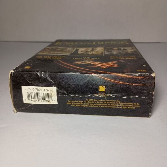 Lord of the Rings-Motion Picture Trilogy DVD 3 Movie Lot Two Towers Return King - Picture 4 of 16